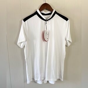 Greg Norman white 1/4 zip pullover golf performance shirt size XL women’s new